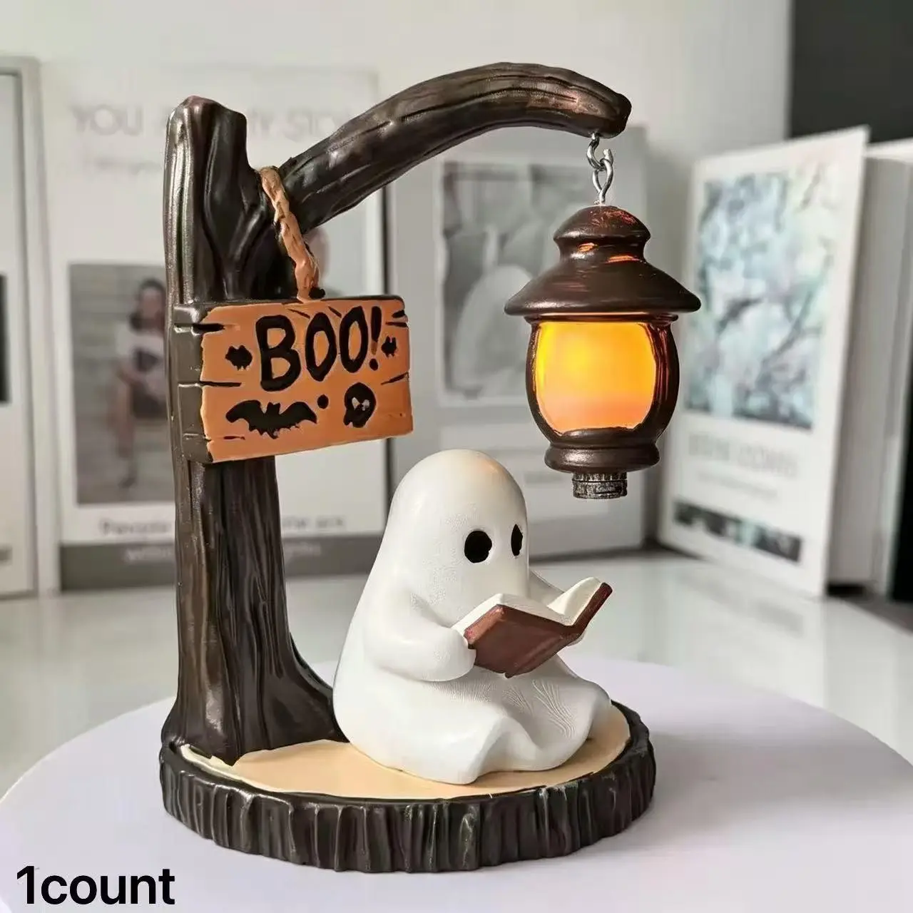 Witch/ghost Desktop Lamp for Indoor Decor, Perfect for Bedroom, Living Room, Office, Bedside Light, Halloween Gift, Elegant Design