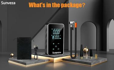 Cordless Tire Inflator Portable Air Compressor - 150 PSI Glovebox Stowable Auto Shutoff Rapid Inflate Electric Pump with Digital Pressure Gauge, LED Touchscreen, Built-in LED Flashlight, 5 Preset Modes for Cars, Camping Emergencies, OAF Use