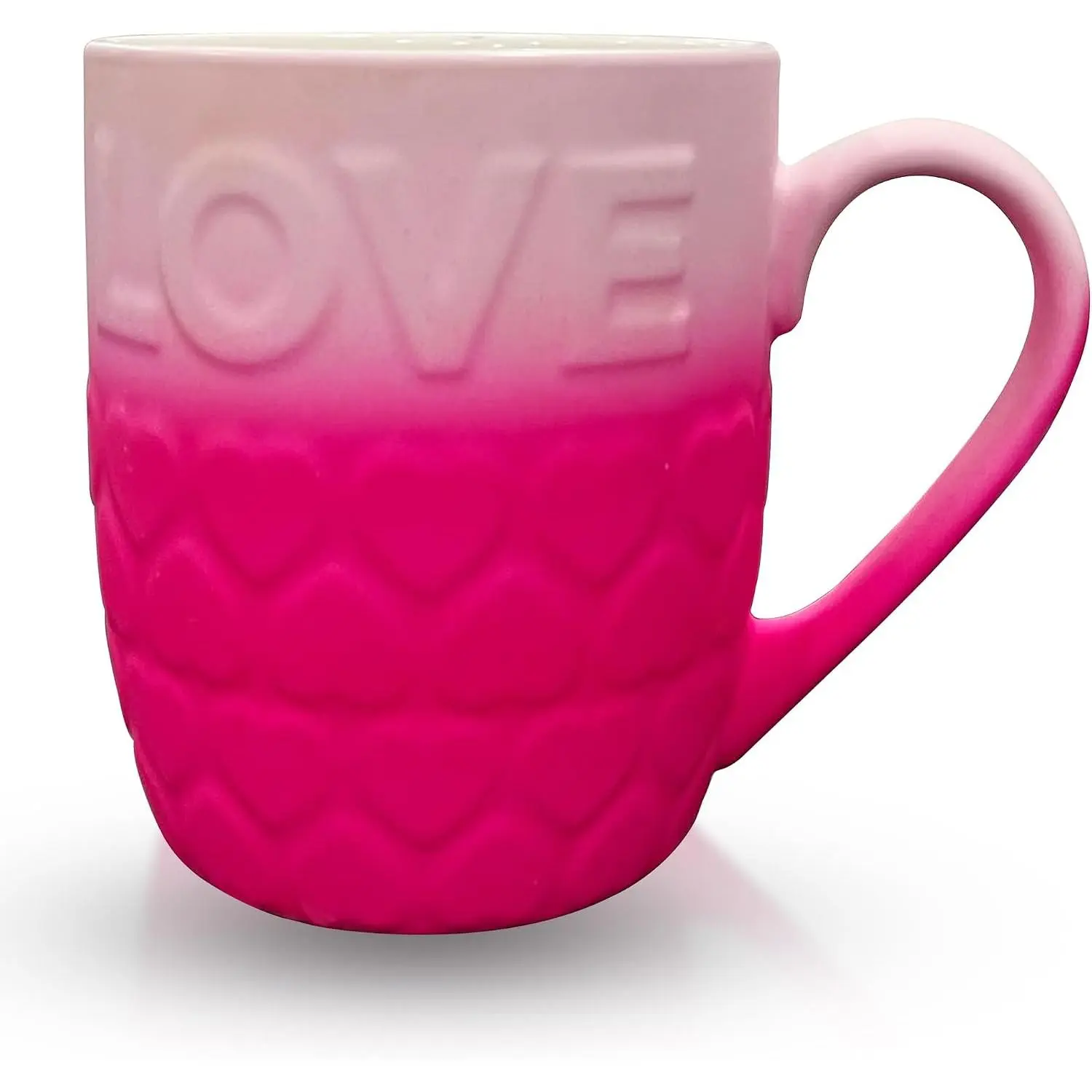 Soft  Love 18 Oz Ceramic Coffee Cup - Love  Cup with Hearts for , Office, or Valentine's Day ()