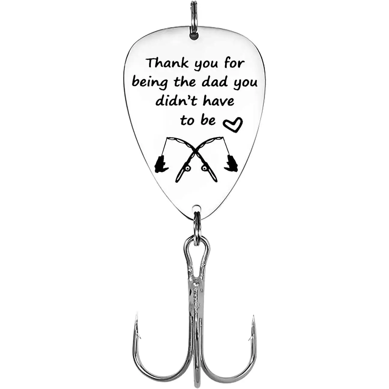 Step Dad Gifts Thank You for Being The Dad You Didn’t Have to Be Fishing Lure Gifts for Stepdad Christmas Birthday  Step Dad  from Daughter Son