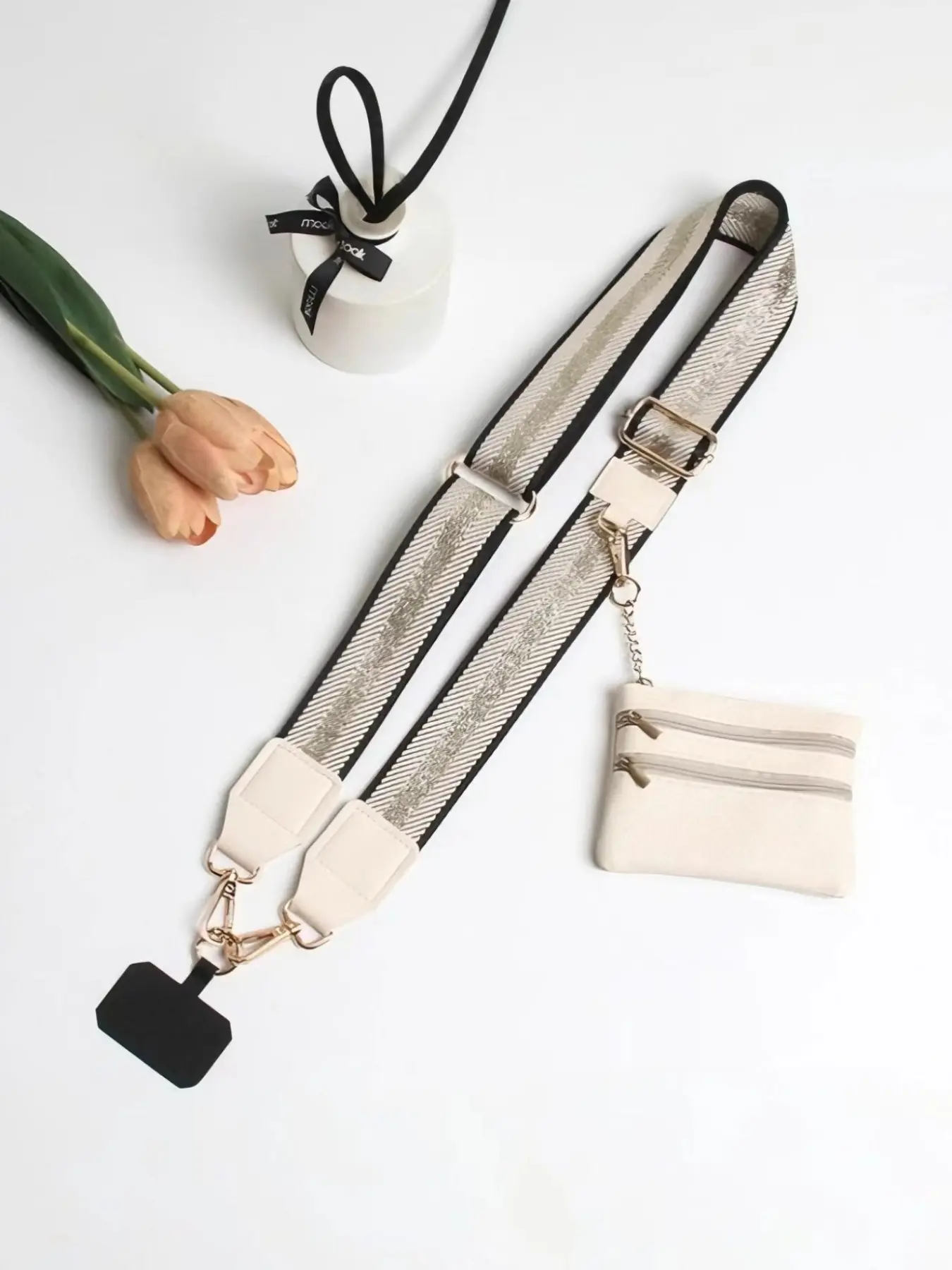 New Phone Strap with Crossbody Shoulder Strap, Zippered Bag Phone Strap, Women's Backpack Replacement Strap, Single Shoulder Bag Strap