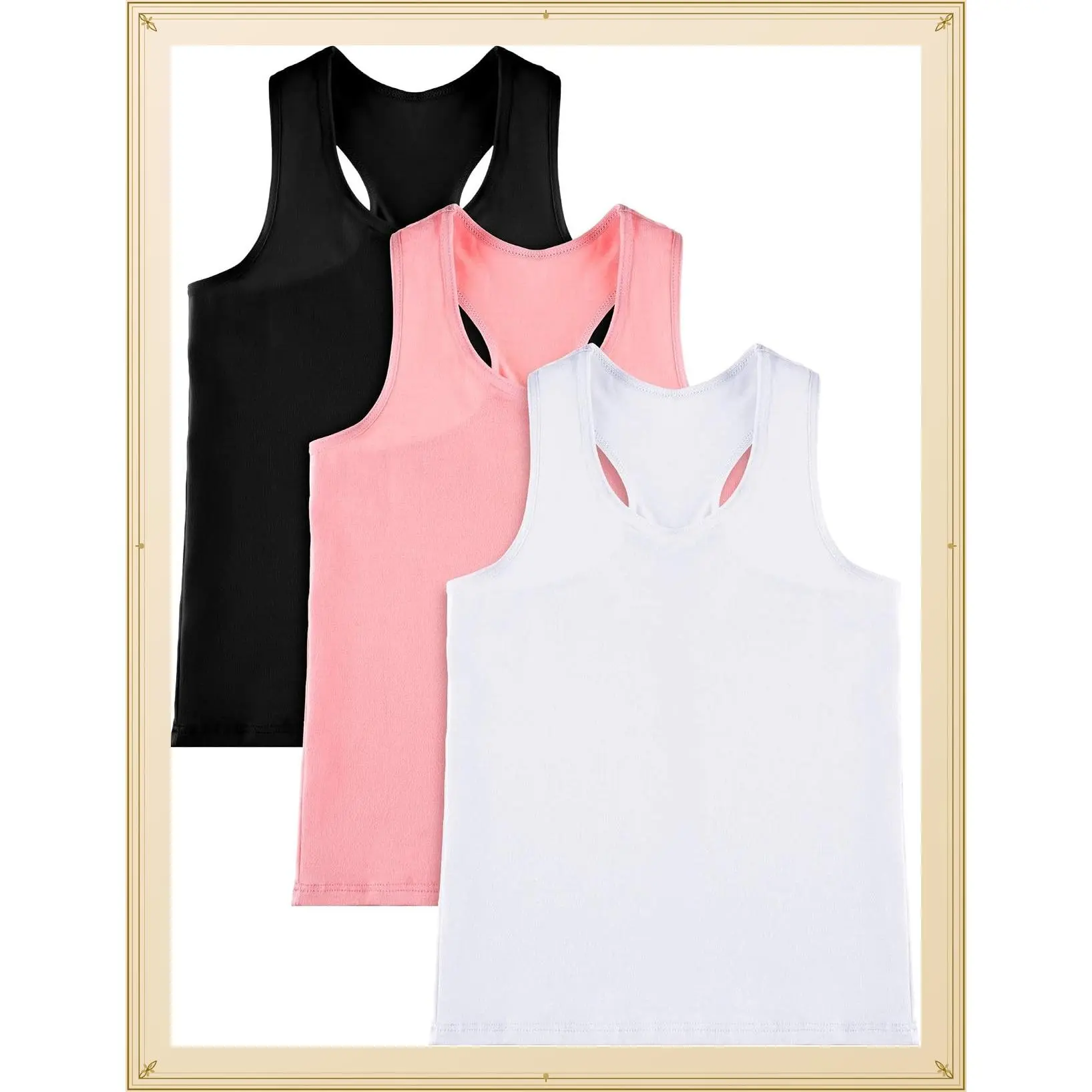 Girls Dance Tank Top Racerback Crop Tank Top Sleeveless Dance Outfit for Ballet Gymnastics Athletic WearGift