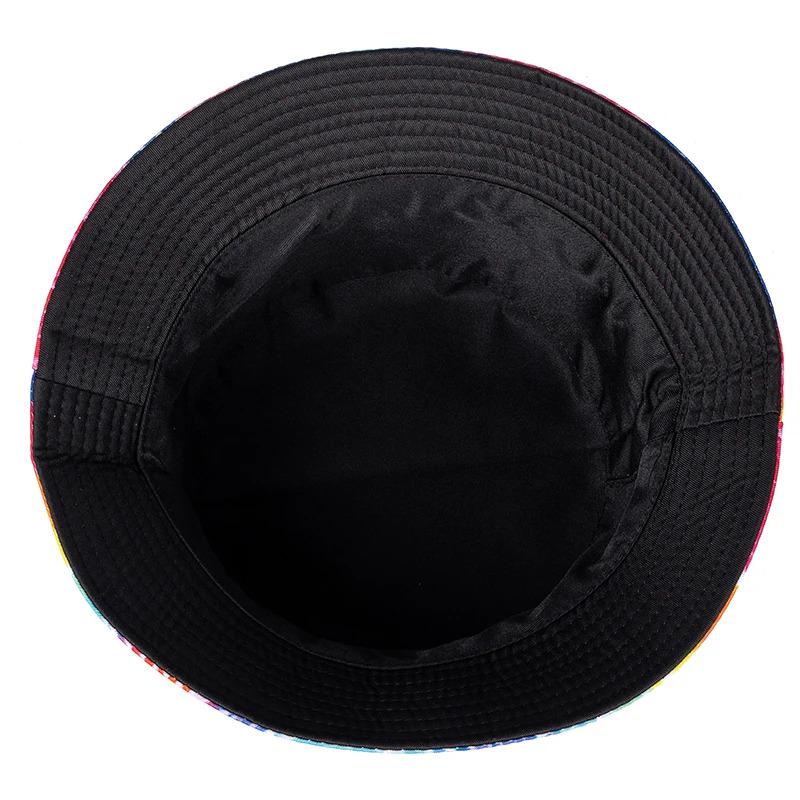 Unisex Bucket Cap Fruit Printing Hats Summer Double-sided Wear Man Women Cap Outdoor Sun Hat Classic Casual Panama Bucket Hat