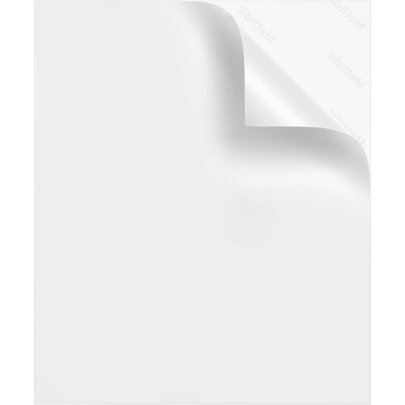Glossy White Vinyl Sticker Paper (8.5"x11") - 25 Sheets, Printable for Inkjet Printer, Modern Crafting Vinyl Sheet, Fast-Dries Colors, Fade Resistant