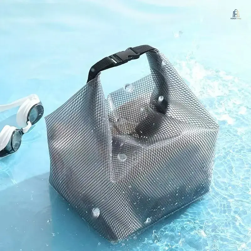 Frosted EVA Drawstring Storage Bag for Men & Women - Waterproof, Portable Large Capacity Organizer for Gym, Travel, Outdoor, Bathroom, Swimming Trips, Pouch, Lightweight