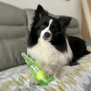 Large Dog Toy Set, Durable Chew Toys, Sound-Activated Tennis Ball Shape, Bottle Shaped Interactive Pet Toy, Enhances Intelligence Training