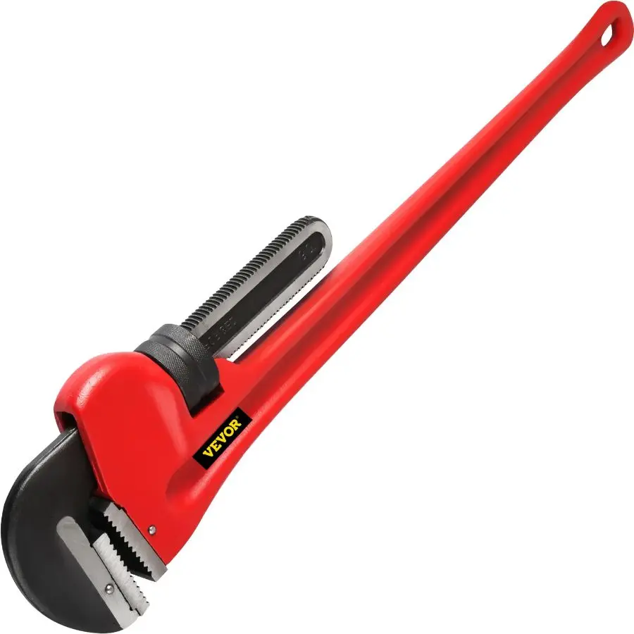 Summerfinds60 Cast Iron Handle Heavy-Duty Hook Jaw Straight Pipe Wrench