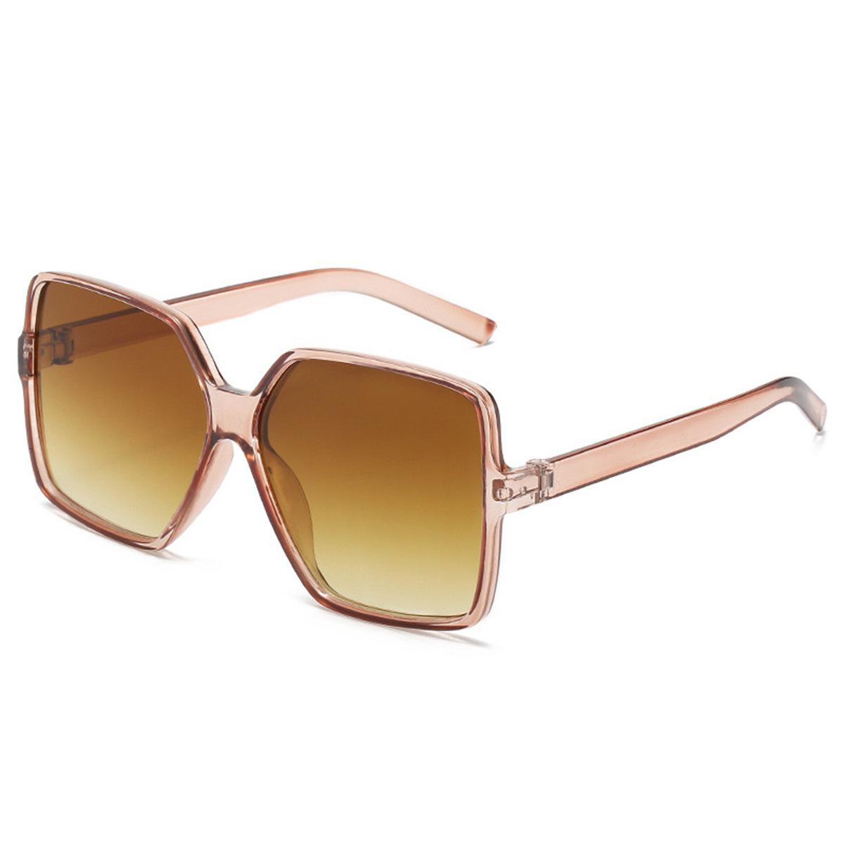 New women's large frame UV protection sunglasses women's ins square slimming sunglasses fashion sunscreen glasses