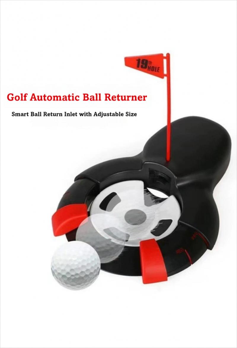 Portable Golf Putting Practice , Golf Ball Practice Automatic Return Device, Adjustable Automatic Rebound Putting, Indoor Practice Putting Green