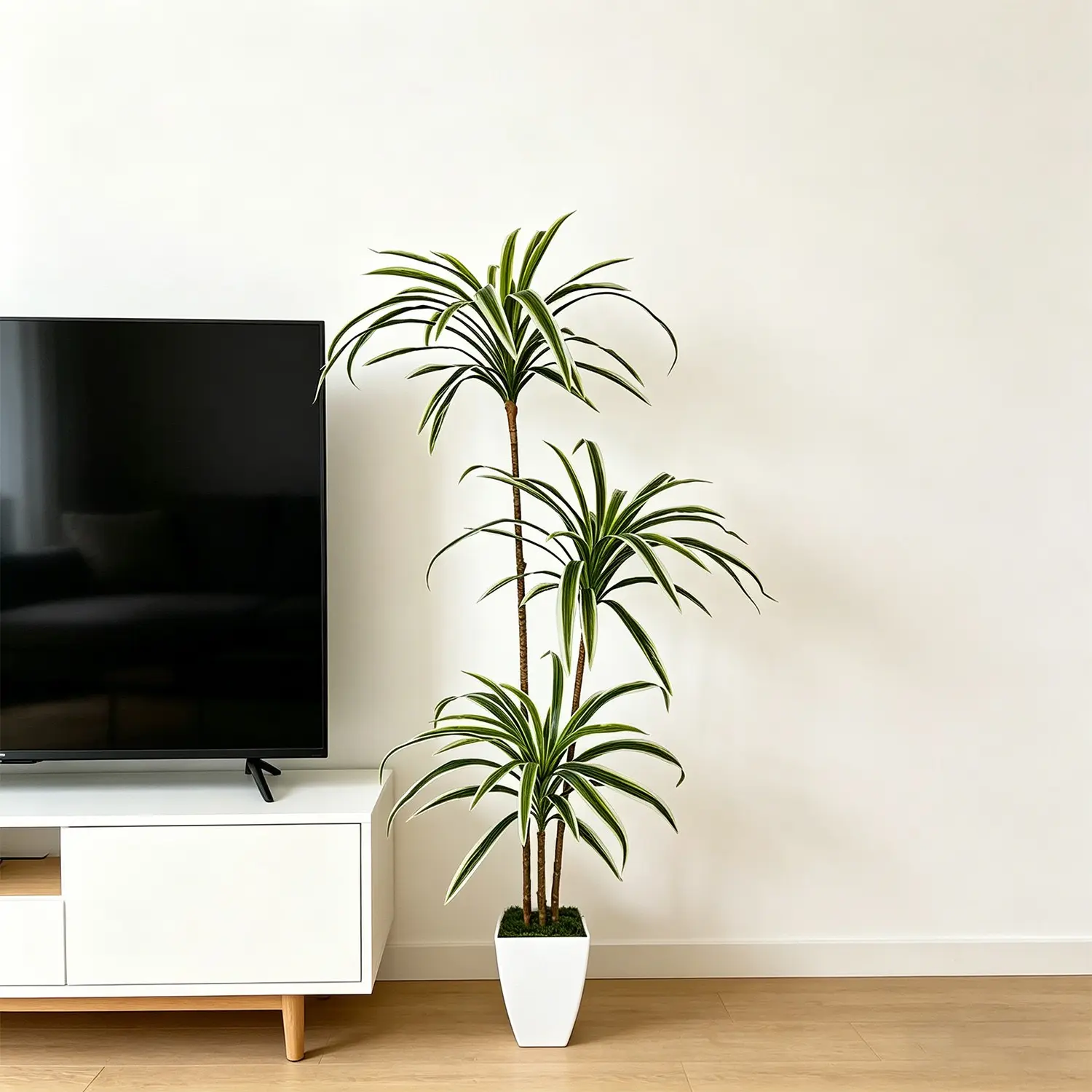 1pcs 130-160cm Artificial Dracaena Tree potted, Outdoor and Indoor living room Garden Decor, Halloween Christmas Thanksgiving Decoration