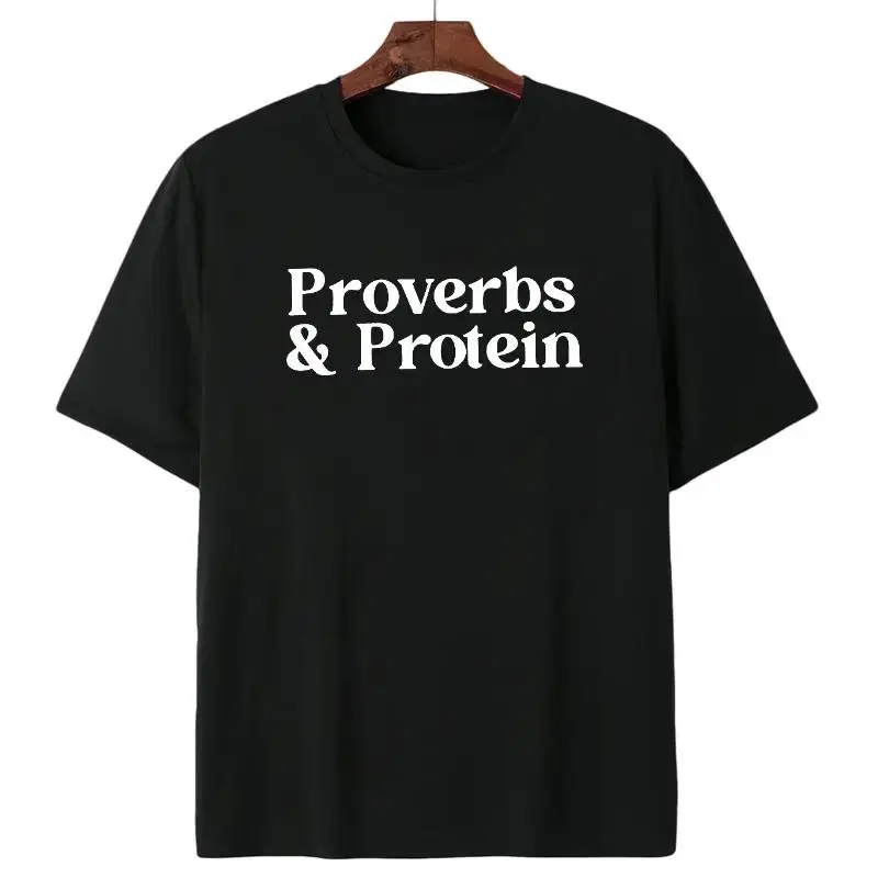 MAPTEES Men's Workout Athletic T-Shirt - Motivational Proverbs Print, Foldable, Double-Stitch, Casual Sport Top, Activewear Fitness Gym Wear, Combed Cotton, Workout Style Men's Short-Sleeve T-Shirts, Fitness Athletic Streetwear, Graphic T Shirts
