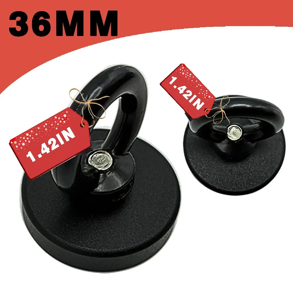36mm Magnetic Fishing Magnet, Super Strong Pull Force, Ideal for Anglers, Durable and Reliable, Perfect for Catching Fish