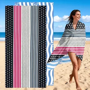 Extra-large size beach towel, soft and skin-friendly, double-sided printed on the beach towel, quick to absorb and dry without sticking to sand. Perfect for seaside swimming, portable for travel. XL size. Essential for adults on cruise ships, essential fo