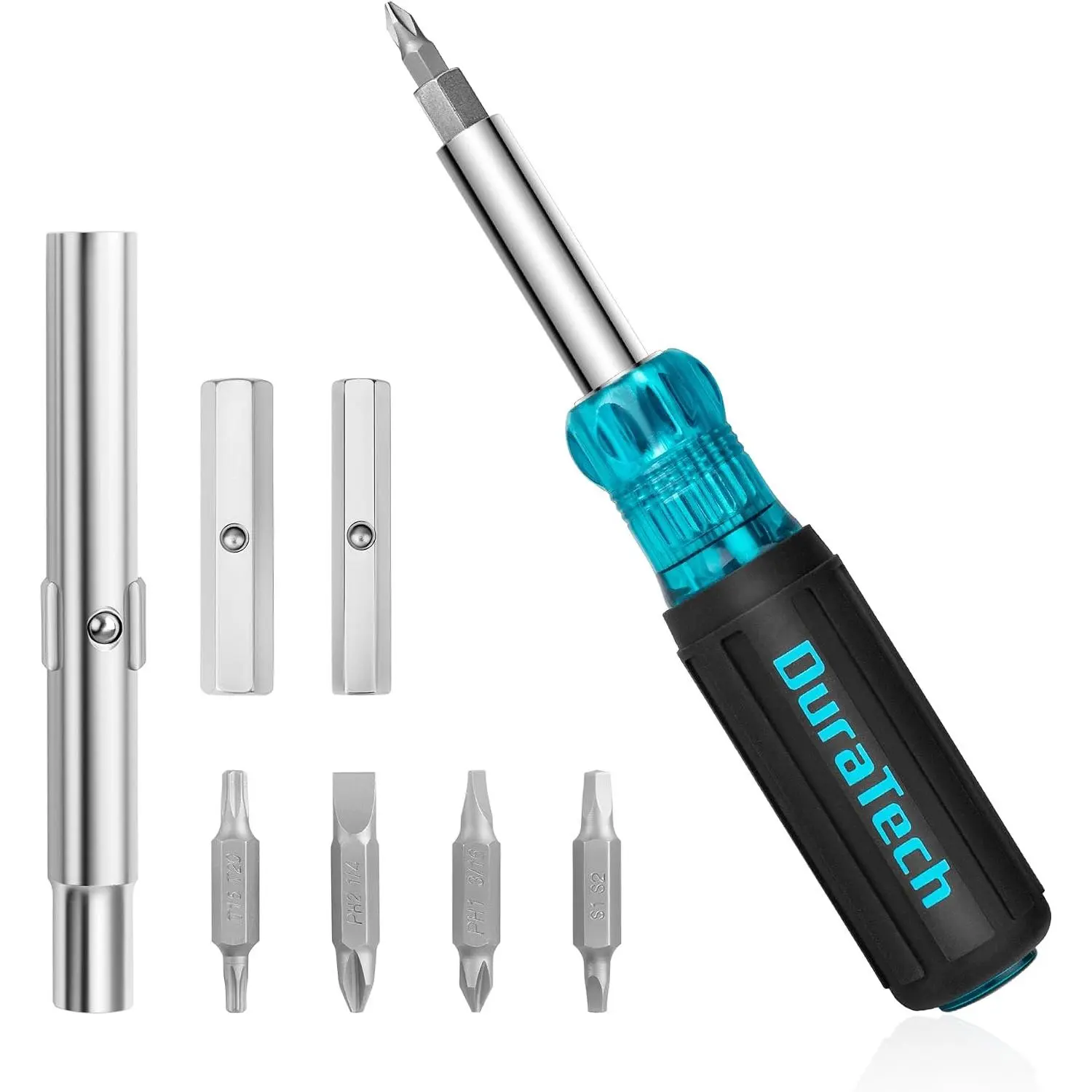 Screwdriver, Multi Bit 11-in-1 Screw Driver & Nut Driver Set| S2 Bits, Screw-driver, with, Slotted, Torx, Square Bits