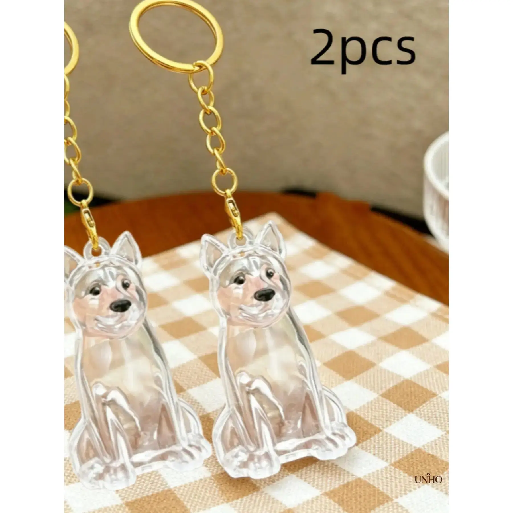 Clear Pet Fur Keepsake Key Ring Charm, Portable Transparent Memorial Pendant For Dog Lovers, Customizable Dog Hair Storage Jewelry Accessory, Sentimental Daily Carry Ornament Ideal Heartfelt Gift For Pet Parents
