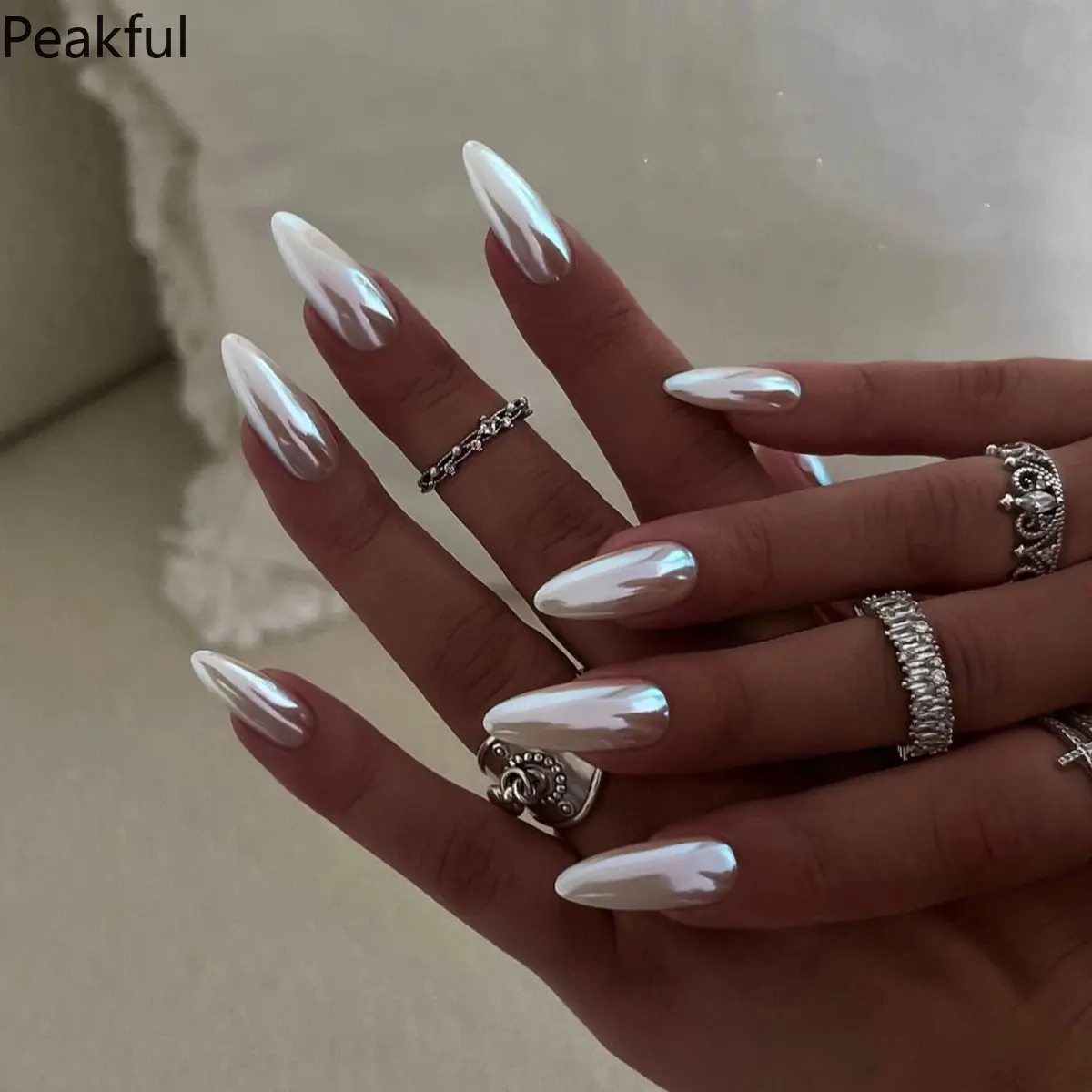24Pcs Sheer Nude Press-On Nails Short Almond, Premium Coated Fake Nails with Breathable Lightweight Material, Reusable Manicure Set for Women, Cross-Border Wholesale for Salons & Retail
