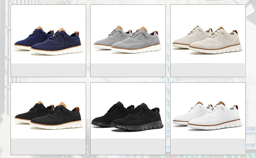 Men's Mesh Sneakers Oxfords Business Casual Walking Shoes Tennis Comfortable，Sporty Lightweight Breathable Running Shoes For Exercise & Daily Wear Closed Trainer Boy Training Runner Athletic Footwear block Shoes Outdoorfun