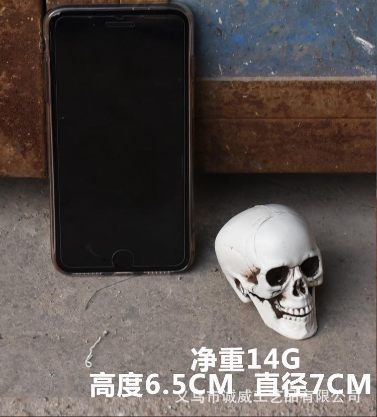 Plastic Simulated Skull Halloween Skull Scary Head with Blood