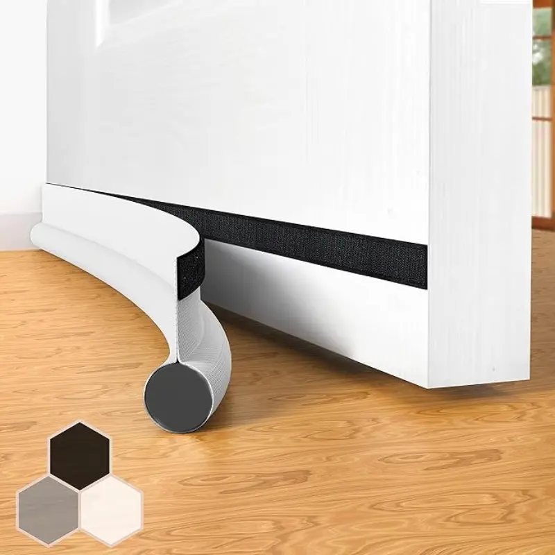 Door Gasket Strip, Door Seal Tape, Door Draft Stopper, Blocks Light and Cold Air, Energy Efficient Home Improvement Accessory, Colors