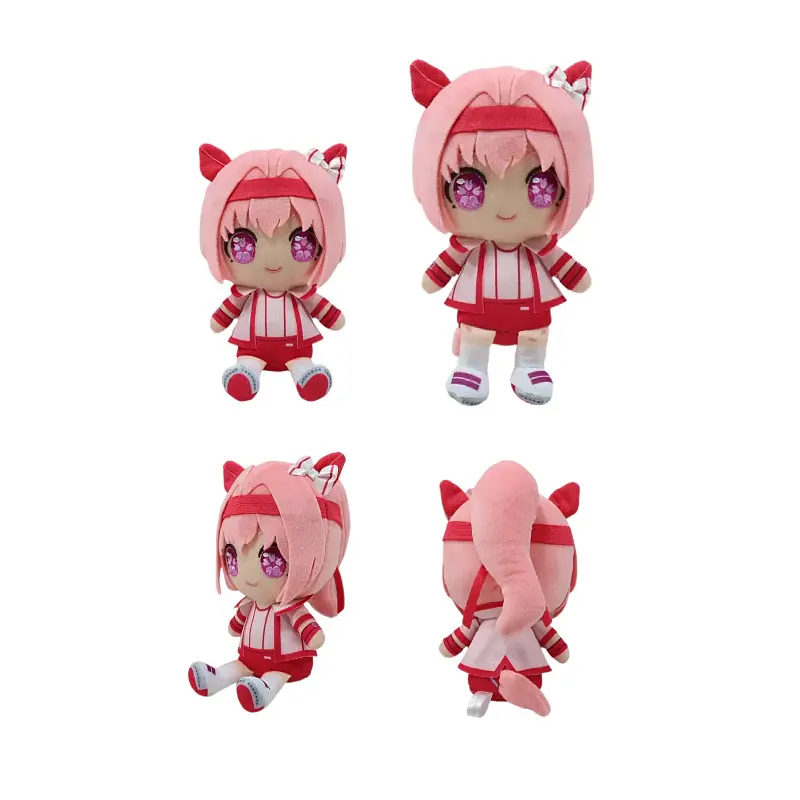 New 20cm Agnes Tachyon Plush Anime Uma Musume Pretty Girl Pink Hair Stuffed Doll Toy For Kid Birthday Gifts