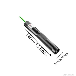 Rechargeable Green Laser Pointer/ Line Light Flashlight Long Distance Range for Screens Flashlights Presentation, Laser Pointer Cat / Outdoors / Astronomic / ConstructionAB16BoltCraft