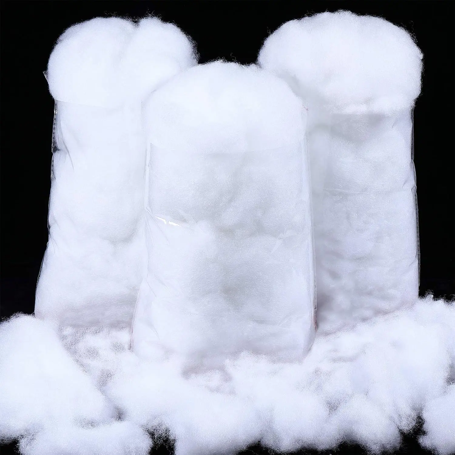 7.05 Ounce/ 200 g Christmas  Clouds Snow Decoration Artificial White Cloud Fiber Faux  Snow Indoor Soft Artificial  White  Winter Craft Decor Xmas Tree Village Displays