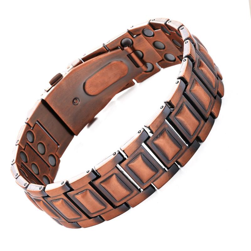 Magnetic Bracelet for Men  Stylish Titanium Steel Bracelet with Adjustable Length, Metal Clasp, 3X Strength, Perfect Gift for Him, Adjustable Bracelet  Modern Bracelet  Durable Bracelet