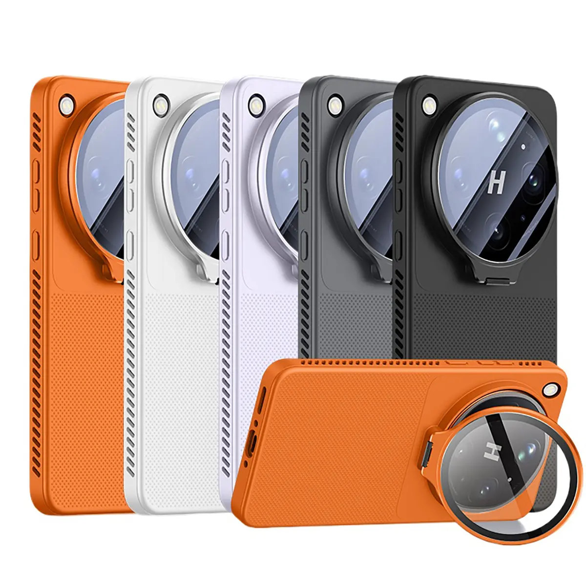 TPU silicone heat dissipation phone case, lens holder, soft TPU back panel to protect the phone, suitable for OPPO Find X9 Ultra