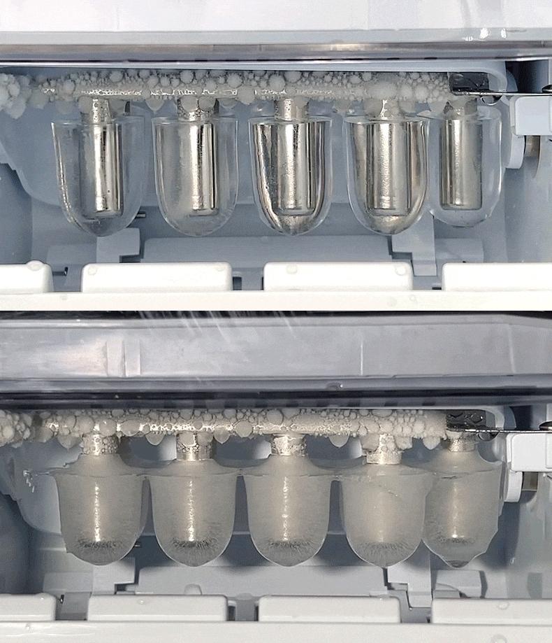 Mini Ice Maker Machine, Portable Compact Design for Home Bar Student Dormitory Apartment Use, Quick Ice Making Functionality