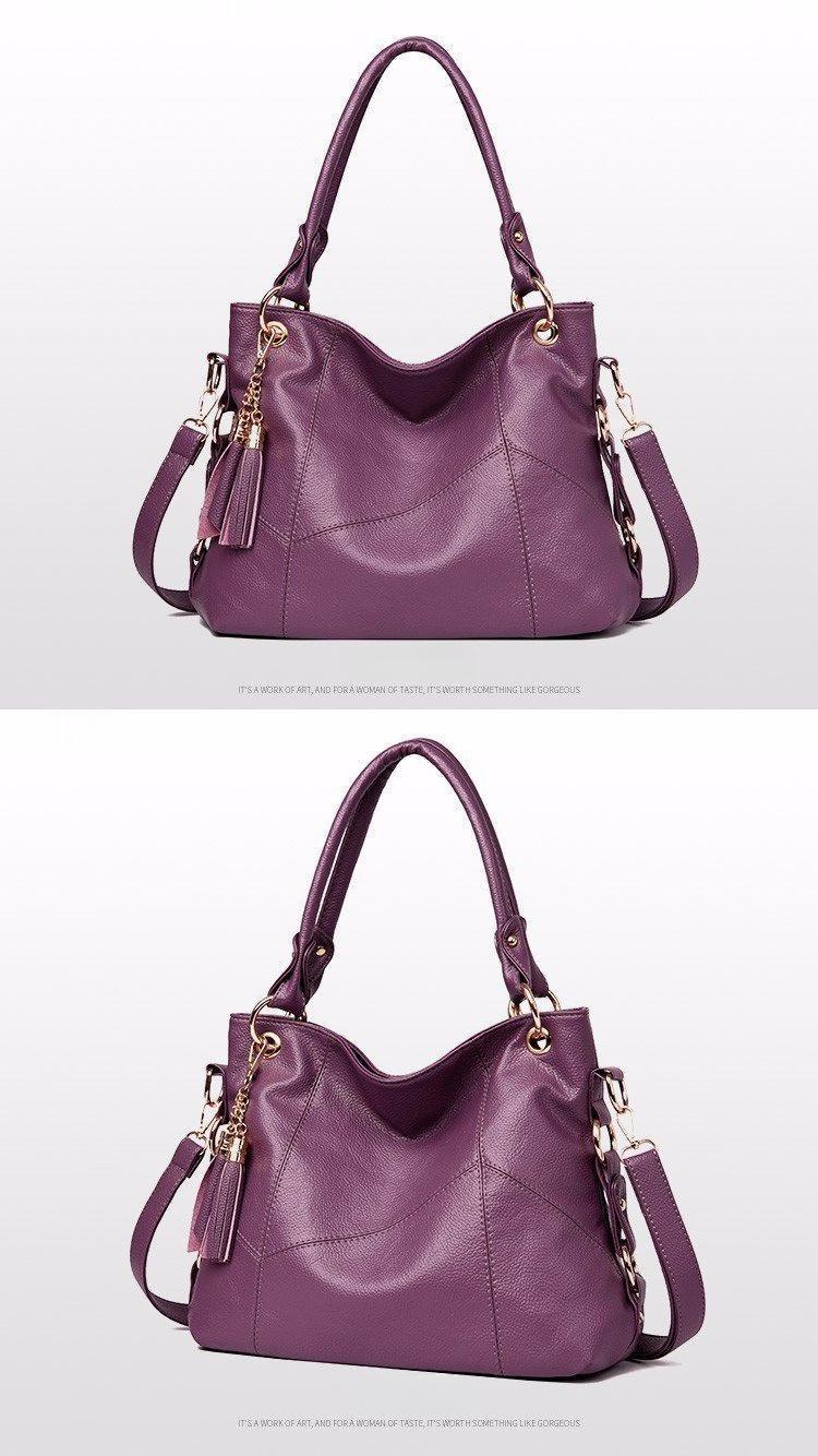 BIGWIG New Flow Speed Women's Handbag, Genuine Leather Tote Bag, Work Shoulder Bag, Large Luxury Design