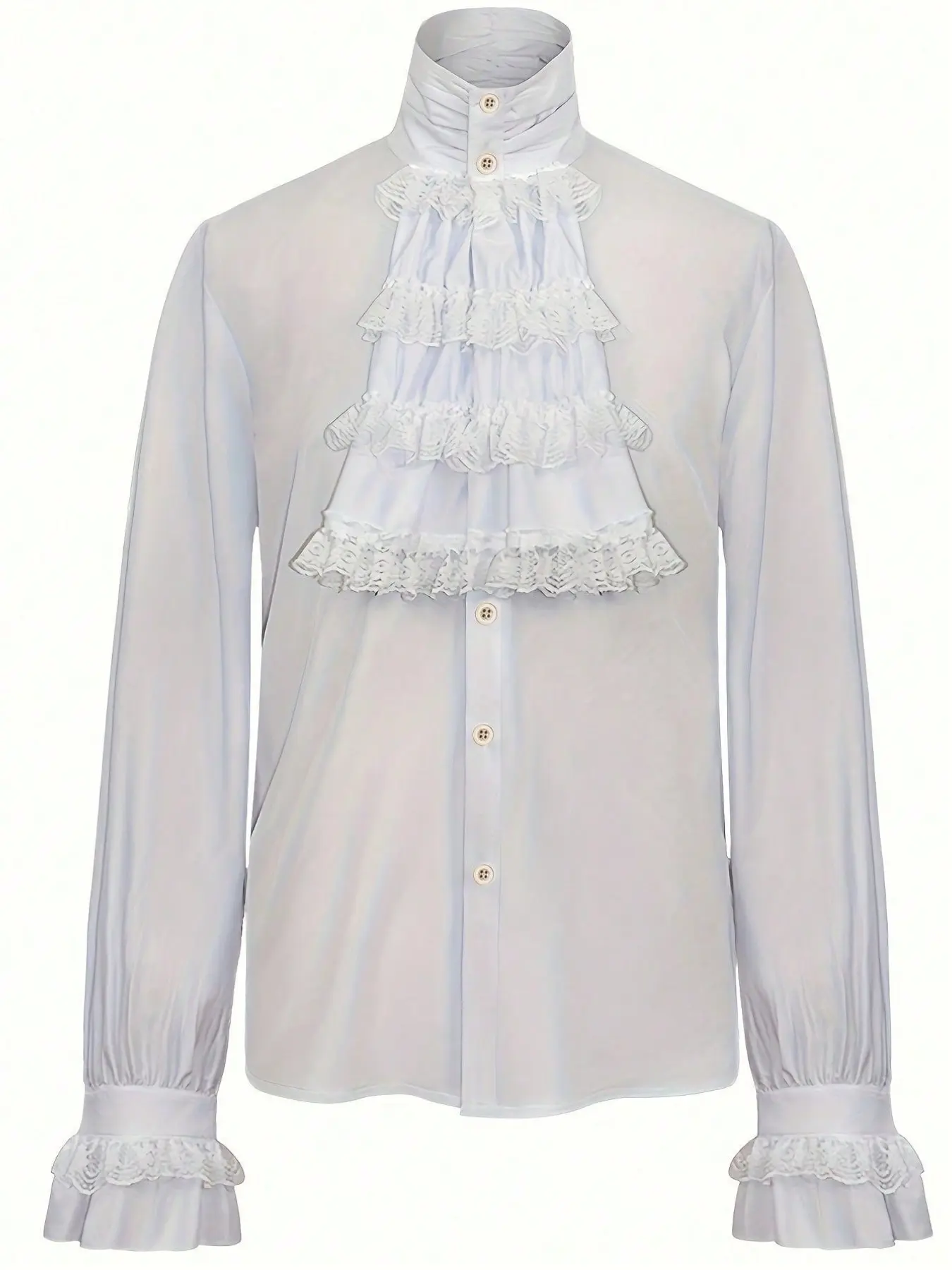 Halloween Performance Costume, Renaissance Clothing Shirt, Medieval Steampunk Pirate Top, Inner Wear, Perfect for Theme Parties