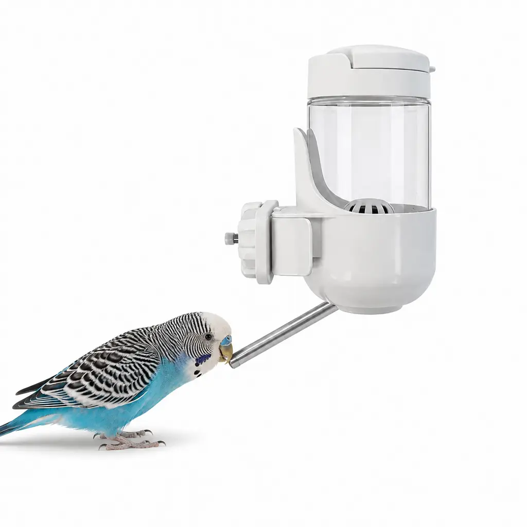 Small Pet Leak-Proof Water Bottle with Activated Carbon Monster Box Design, Bite Resistant Fixed Hanging Drinking Fountain for Guinea Pigs, Rabbits, Chinchillas, Small Animals