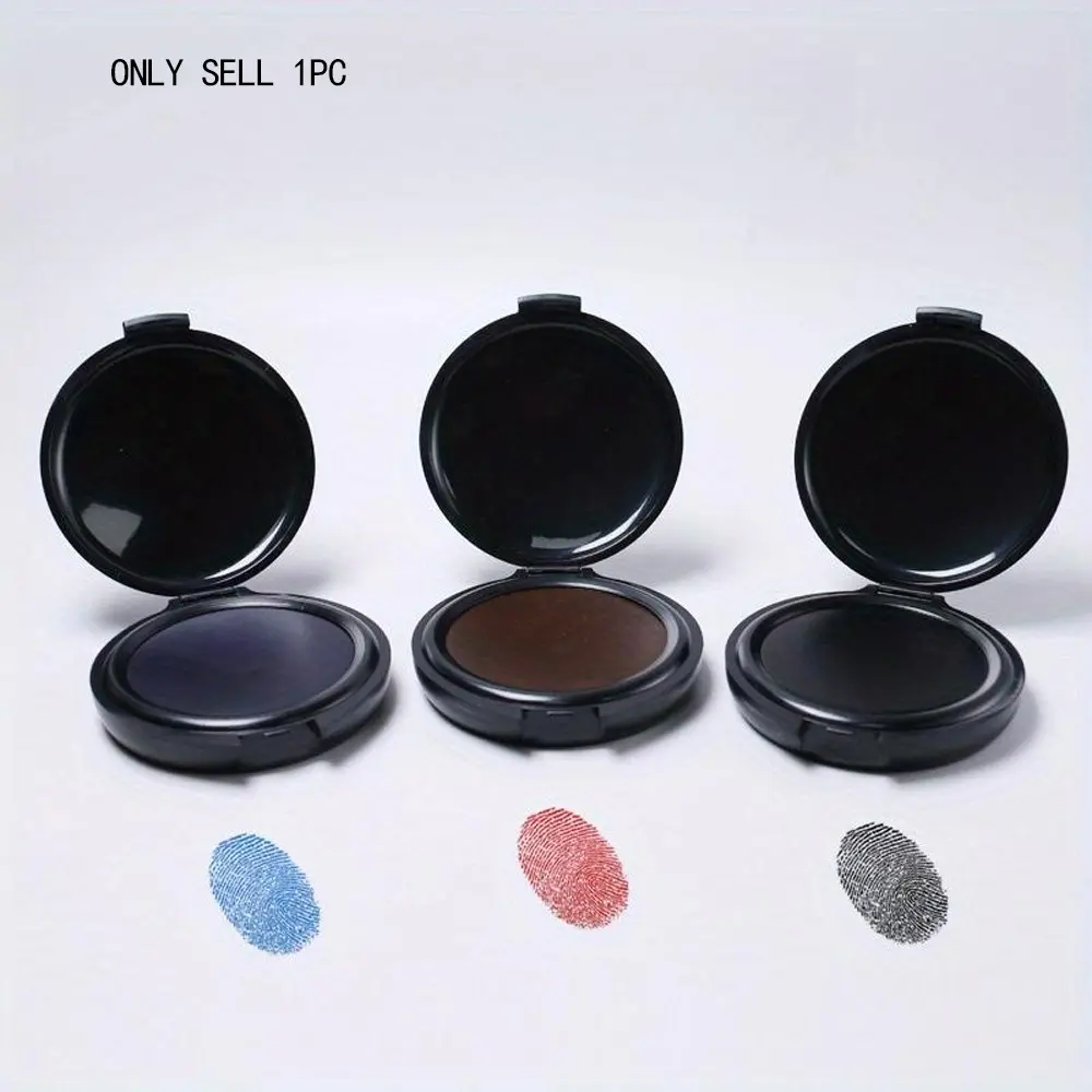 Portable, Convenient Fingerprint Ink Pad for Clear Impressions, No Cleaning Mini Ink Pad, Durable, Robust, Consistent Performance Fingerprint Stamp for Contract Needs, Labels