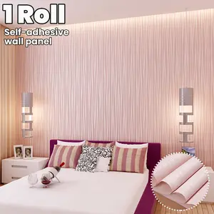 Fabric Texture Self-Adhesive Wallpaper, Diy Wallpapers, Bright Tone, Thick Material, Easy to Remove, Ideal for Living Room, Bedroom, TV Background, Furniture Renovation