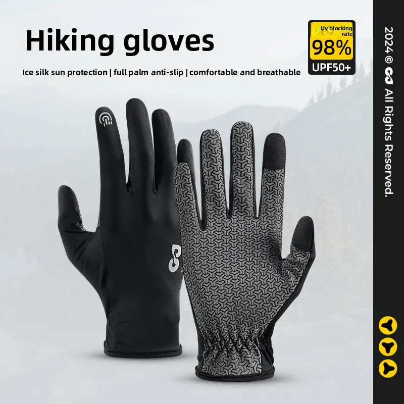 Leitch Mountaineering Riding Gloves Full Finger Non-Slip Breathable Touch Screen Gloves Outdoor Sports Mountain Climbing Fitness Gloves