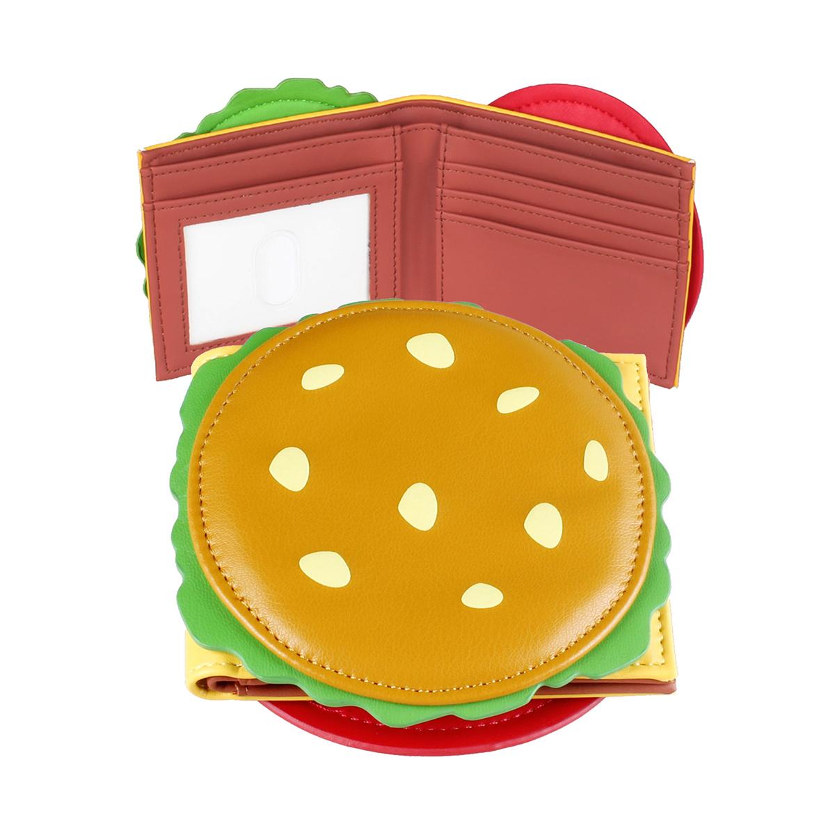 Burger shaped cute women's wallet, designer men's ID card holder