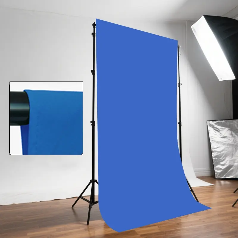 | 1.5-2 m/59.06-78 inch | -- | 2-3m/78.74-118 inch | -- | 3-3m/118.11-118 inch | -- | 3-4m/118.11-157 inch | Blue Photography Backdrop - Perfect for weddings, portraits, parties and videos, perfect for studio and shoot use