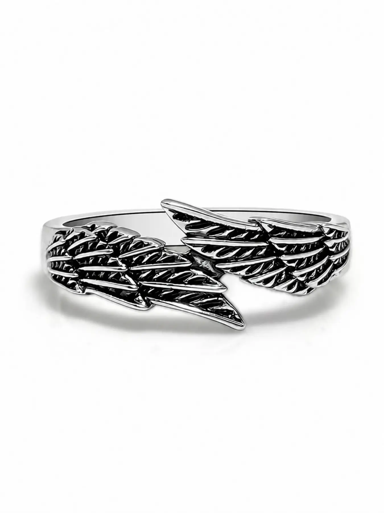 Vintage Wing Shape Ring for Women, Copper Material, Long-Lasting Color, Elegant Design, Versatile Fashion Jewelry for Daily Wear