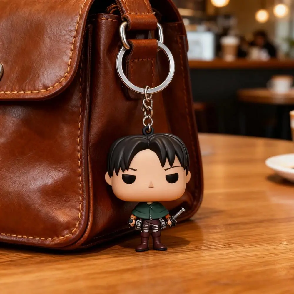 Anime Figure Attack On Titan Rivaille Ackerman Levi Figure Collection Toys Gifts Pocket PVC Figure Toys Keyring