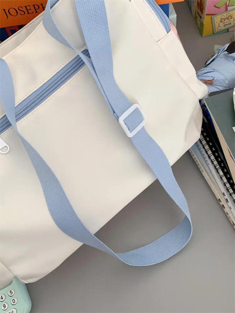 Nylon Aesthetic Transparent Display DIY Basges Students Subculture JK Crossbody Shoulder Bags Casual Sweet Girls Ulzzang Ita Bag