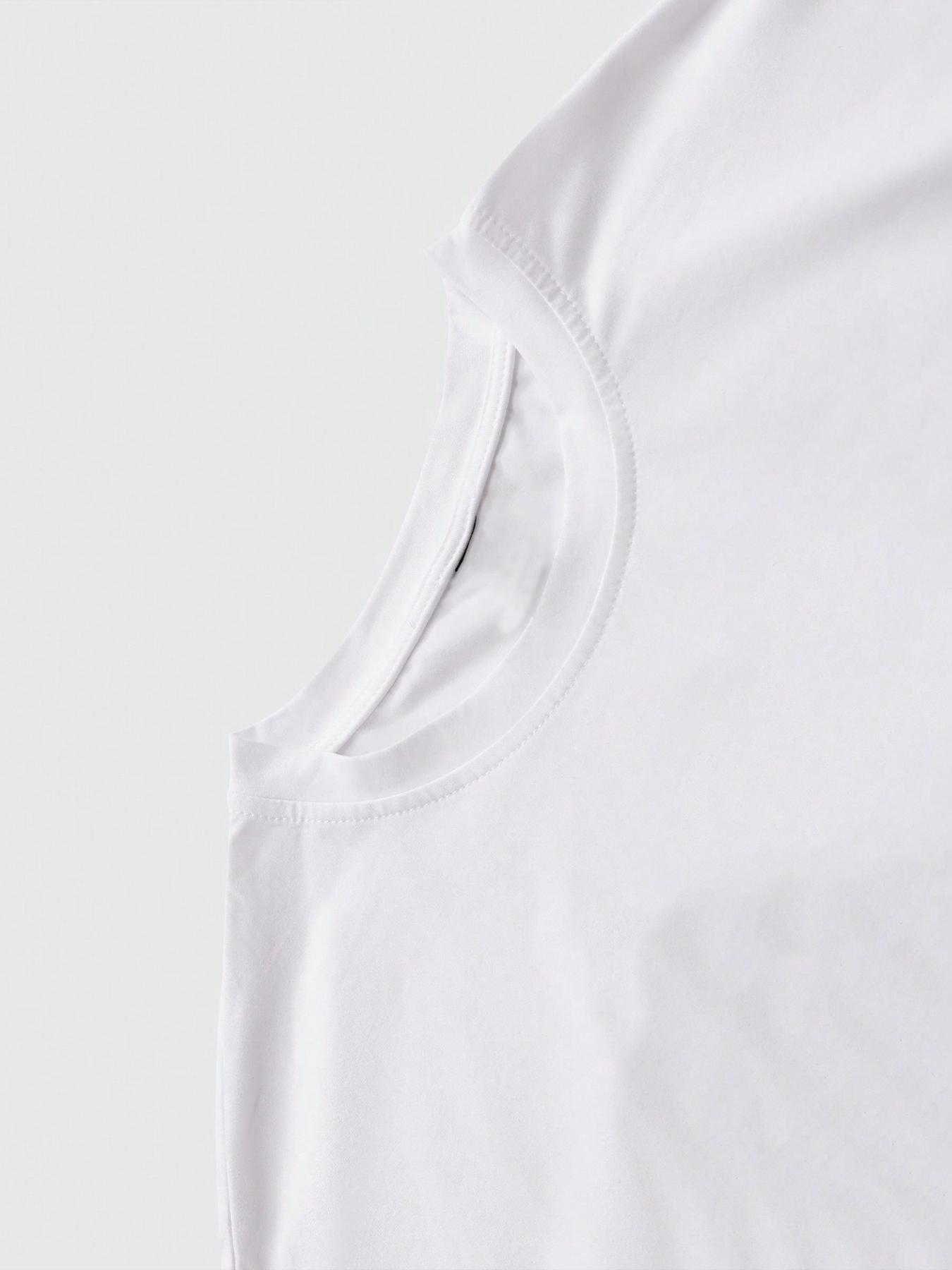 Two-piece Set Men's Figure Graphic Tee & Colorblock Drawstring Waist Flare Leg Sweatpants, Regular Fit Round Neck Short Sleeve T-shirt & Bell Bottom Trousers, Sets for Men Clothing, Summer Outfits, Casual Outfit Set, Shortsleeve Menswear