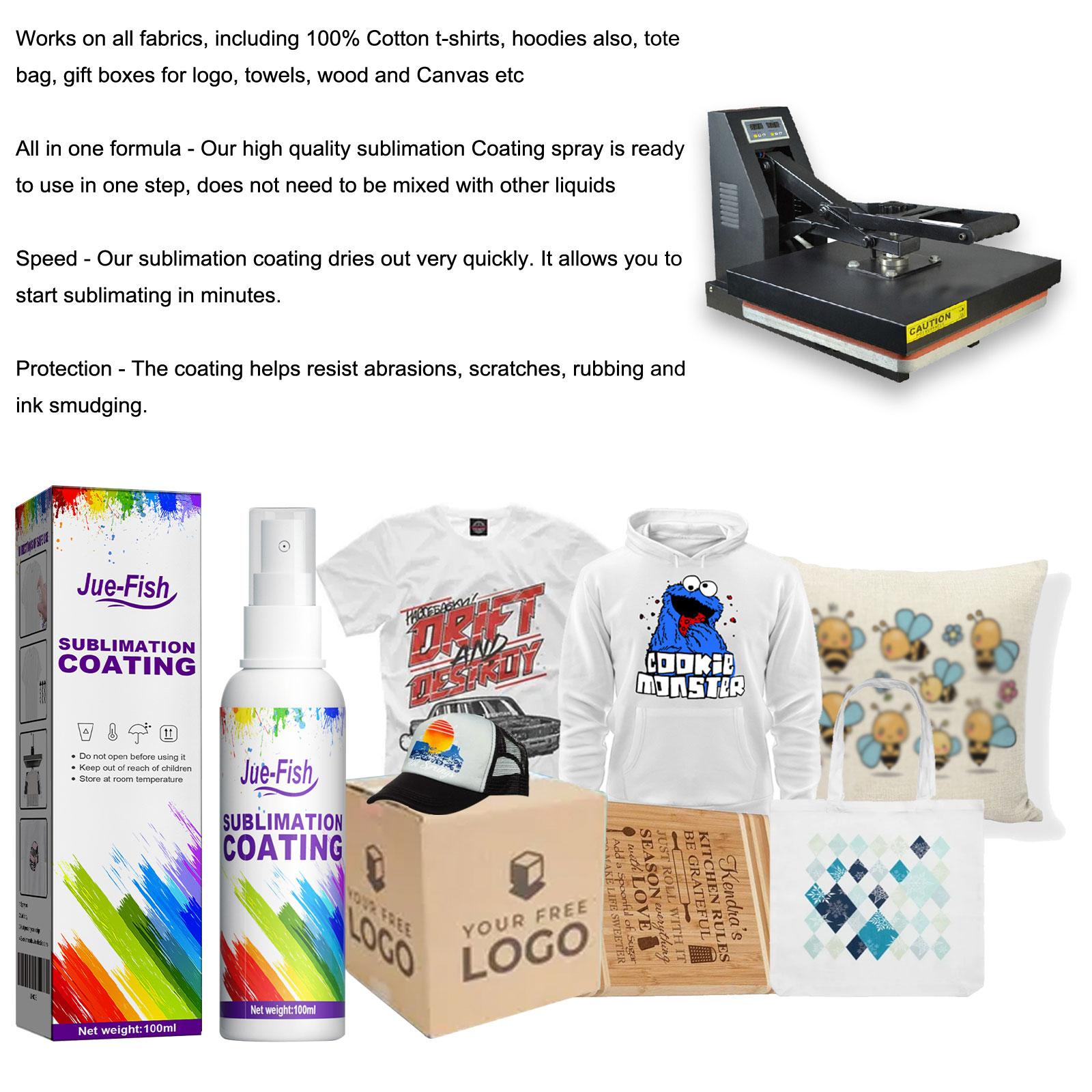 Sublimation Coating Spray Clothing Heat Transfer Printing Thermal Transfer Wear-Resistant Stain-Proof Multi-Purpose Good Adhesion home essentialsbedroom decor
