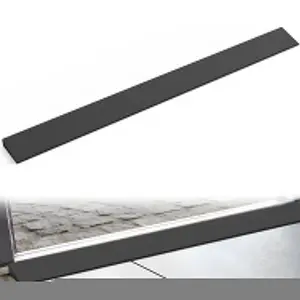 Nilight 1-in Rise Natural Eco-Friendly Rubber Threshold Ramp, 39.4*3.2*1 Inch Wide Low Profile Cuttable Ramp for Customizable Fit & Effortless Access to Doorways, Curbs