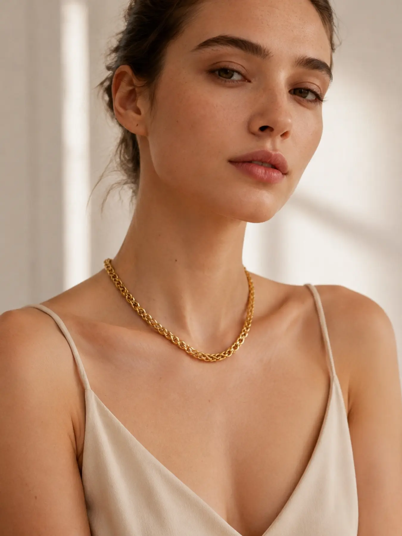 Exquisite vintage Chopin necklace, Daily Wear Necklace, Necklace Chains, 24k high-quality copper plating, women's wedding gift, luxurious jewelry for Mother's Day, party, High End Necklace