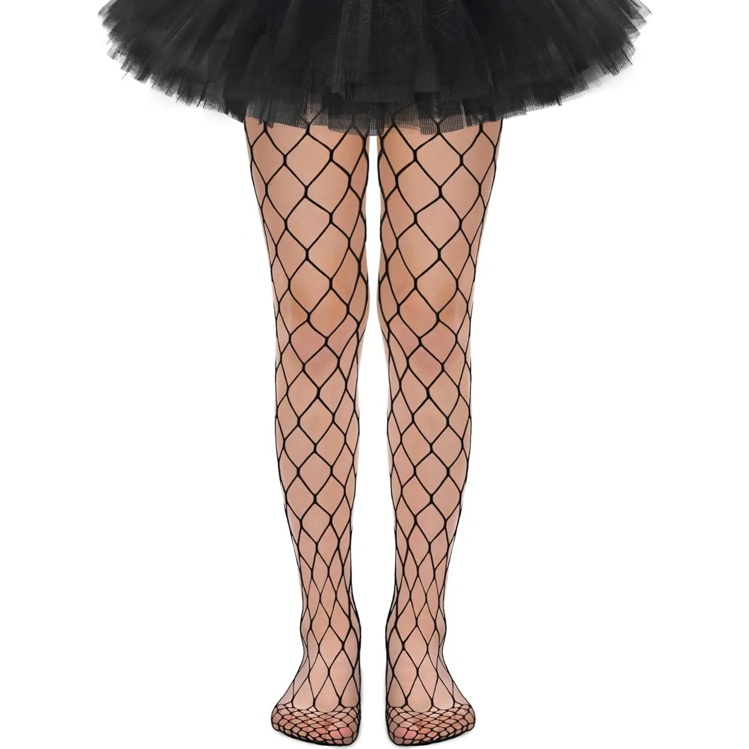 Kids Fishnet Stockings Girls Glitter Tights Toddler Sparkle Tights for Halloween With Rhinestone