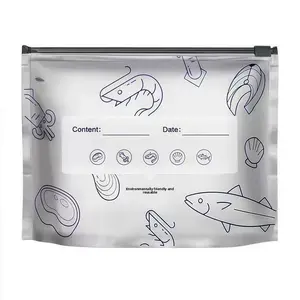 Aluminum Foil Antibacterial Food Storage Bags Reusable Freezer Safe Suitable for Home Kitchen Storage