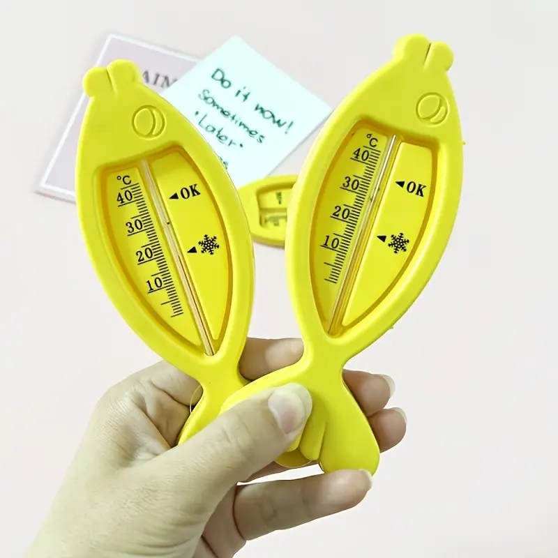 2pc Small Fish Thermometer, Suitable for Indoor, Outdoor, Office, Kitchen, Outdoor, Simple and Convenient, Multi-Scene Application