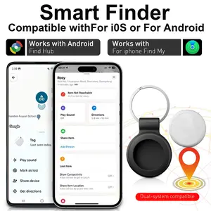 1PC Dual System iOS and Android Vehicle Tracker with Key Ring, Global Use, No Monthly Fee, for Cars, Bikes, Pets, Luggage, Personal Items
