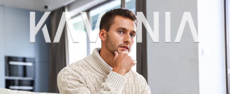 HYPESTFIT Men’s Cable-Knit Mock Neck Sweater – Buttoned Pullover for Fall & Winter