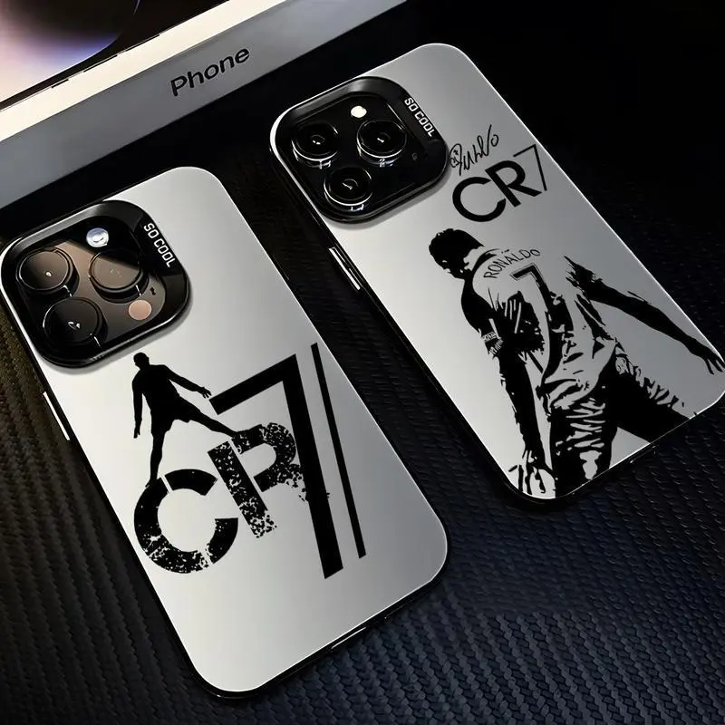 Mr Football C-cR7-R-Ronaldos Phone Case For iPhone 17 16 15 14 13 12 11 Pro Max X XSMax Plus & Samsung Galaxy S25 Ultra S24 S23 S22 S21 Plus Candy Matte Shockproof Back Cover
